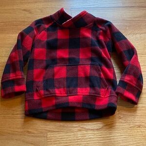 Old Navy Buffalo Check Plaid Sweatshirt Collared Family Photo Apple Pumpkin Fall